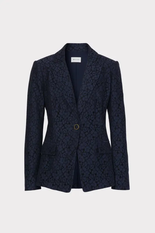 Avery Cotton Lace Blazer sold by Milly