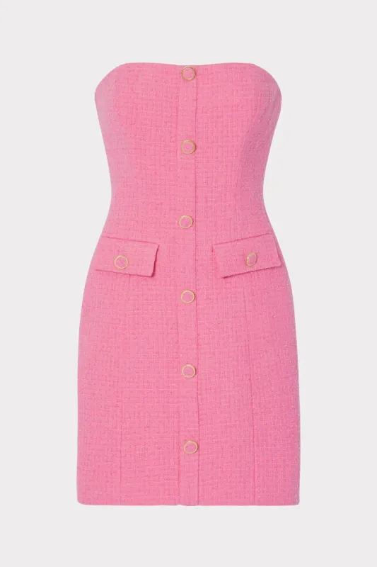 Hana Boucle Mini Dress sold by Milly