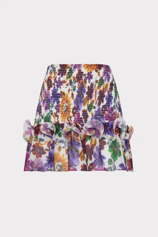 Gema Wildflower Garden Print Mini Skirt sold by Milly