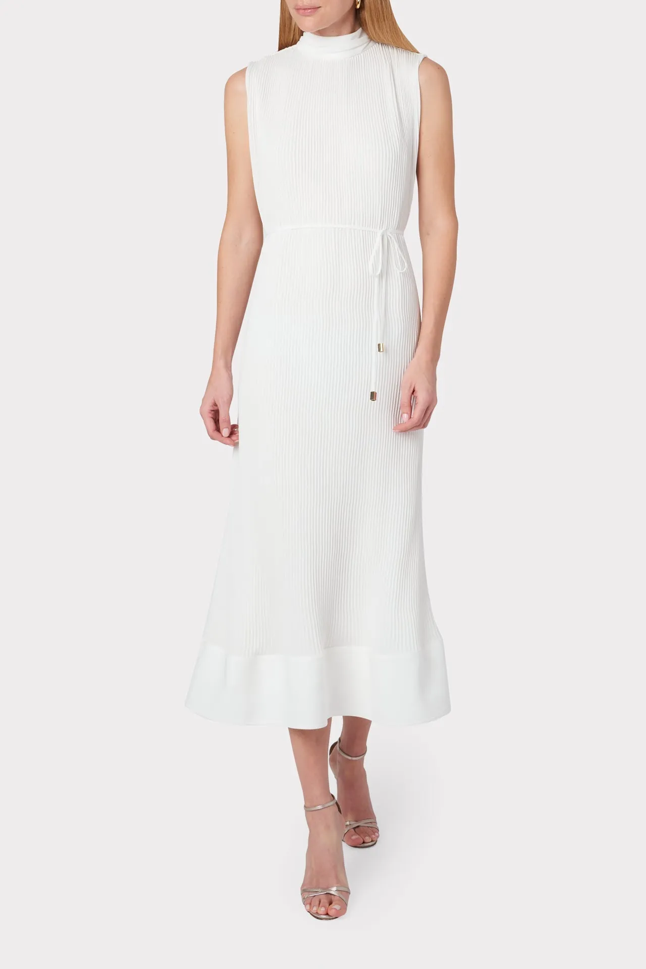 Melina Solid Pleated Dress sold by Milly product image thumbnail 2