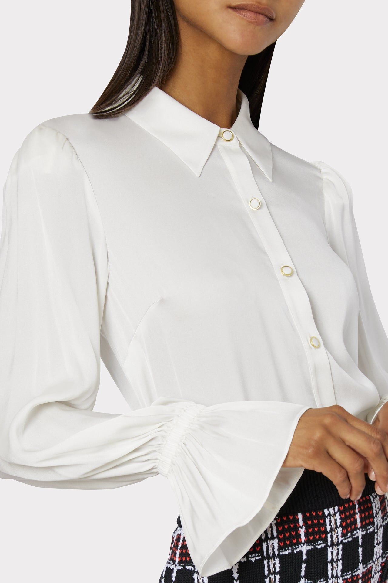 Lacey Silk Top sold by Milly product image thumbnail 3