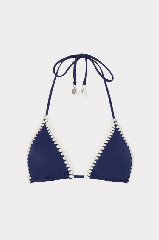 Solid Bikini Top sold by Milly