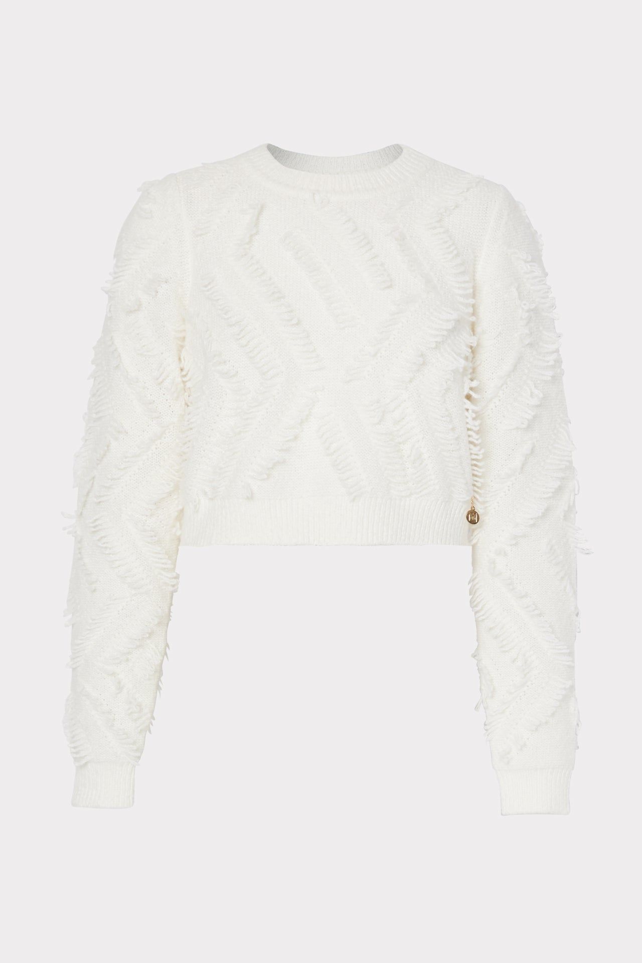 Loop Fringe Crop Top sold by Milly