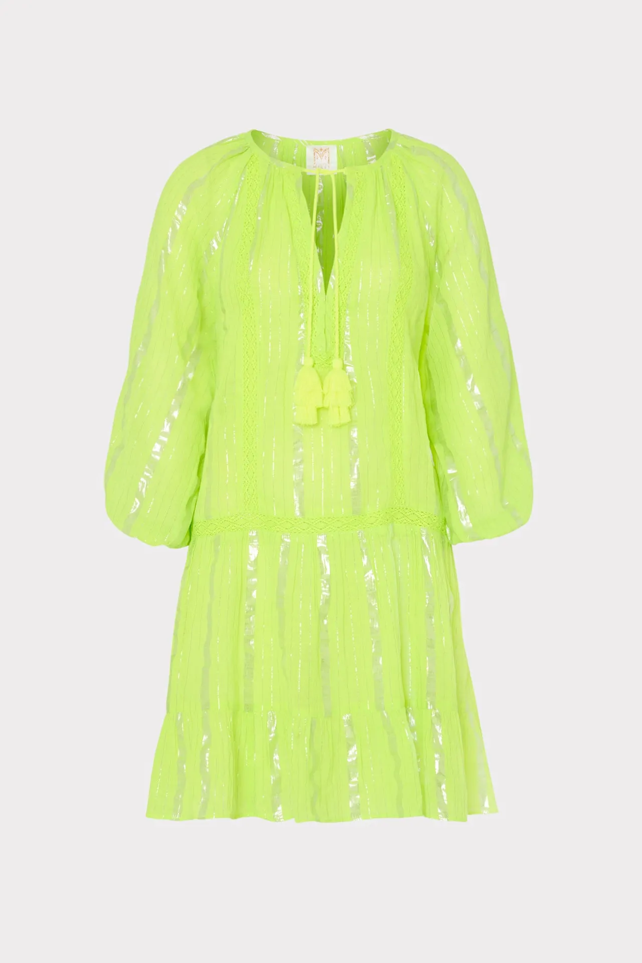 Valentine Lurex Stripe Coverup Dress sold by Milly