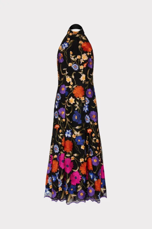 Penelope Fall Foliage Embroidery Dress sold by Milly