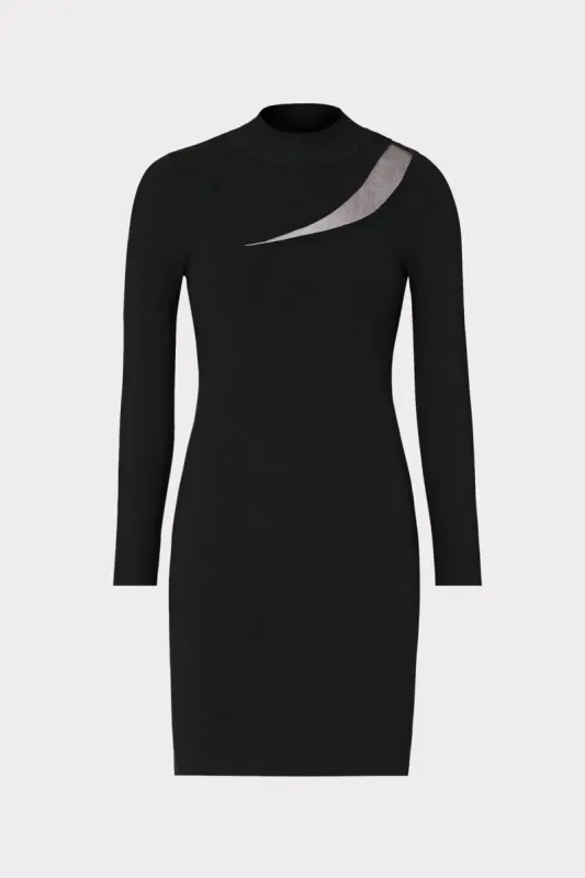 Ren Sheer Cut Out Mini Dress sold by Milly