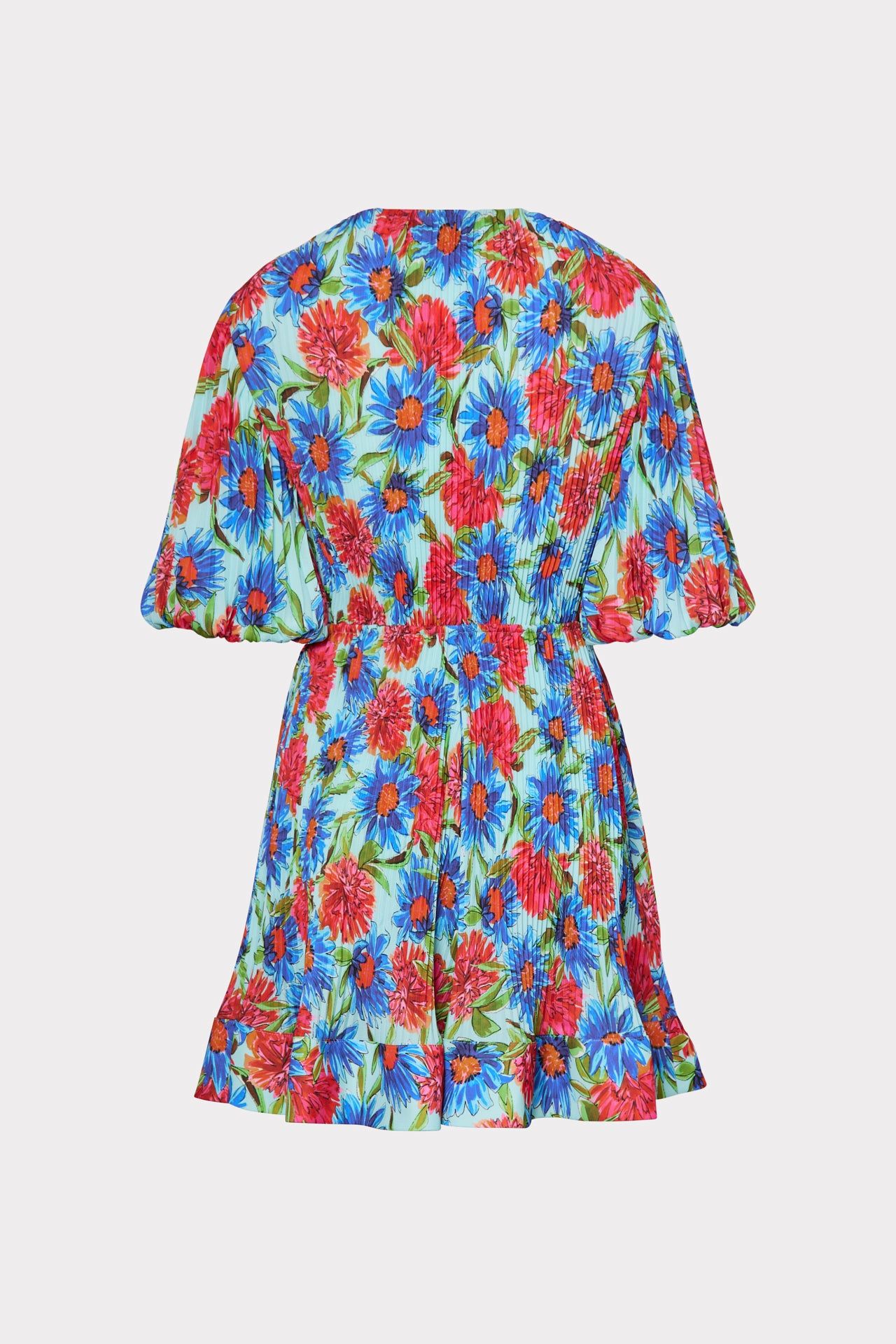 Elle Painted Dahlia Pleated Dress sold by Milly product image thumbnail 4