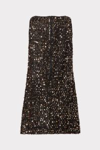 Milly Minis Tinsel Sequins Angular Shift Dress sold by Milly