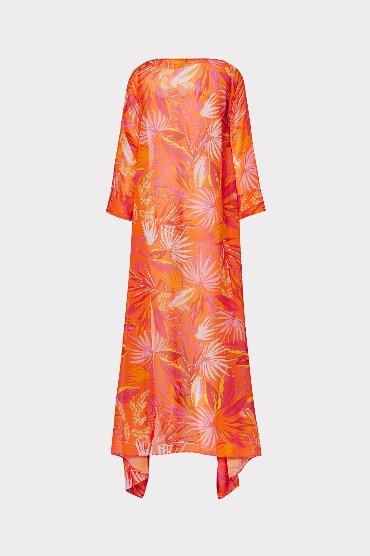 Davia Tropical Palm Print Caftan sold by Milly product image thumbnail 4