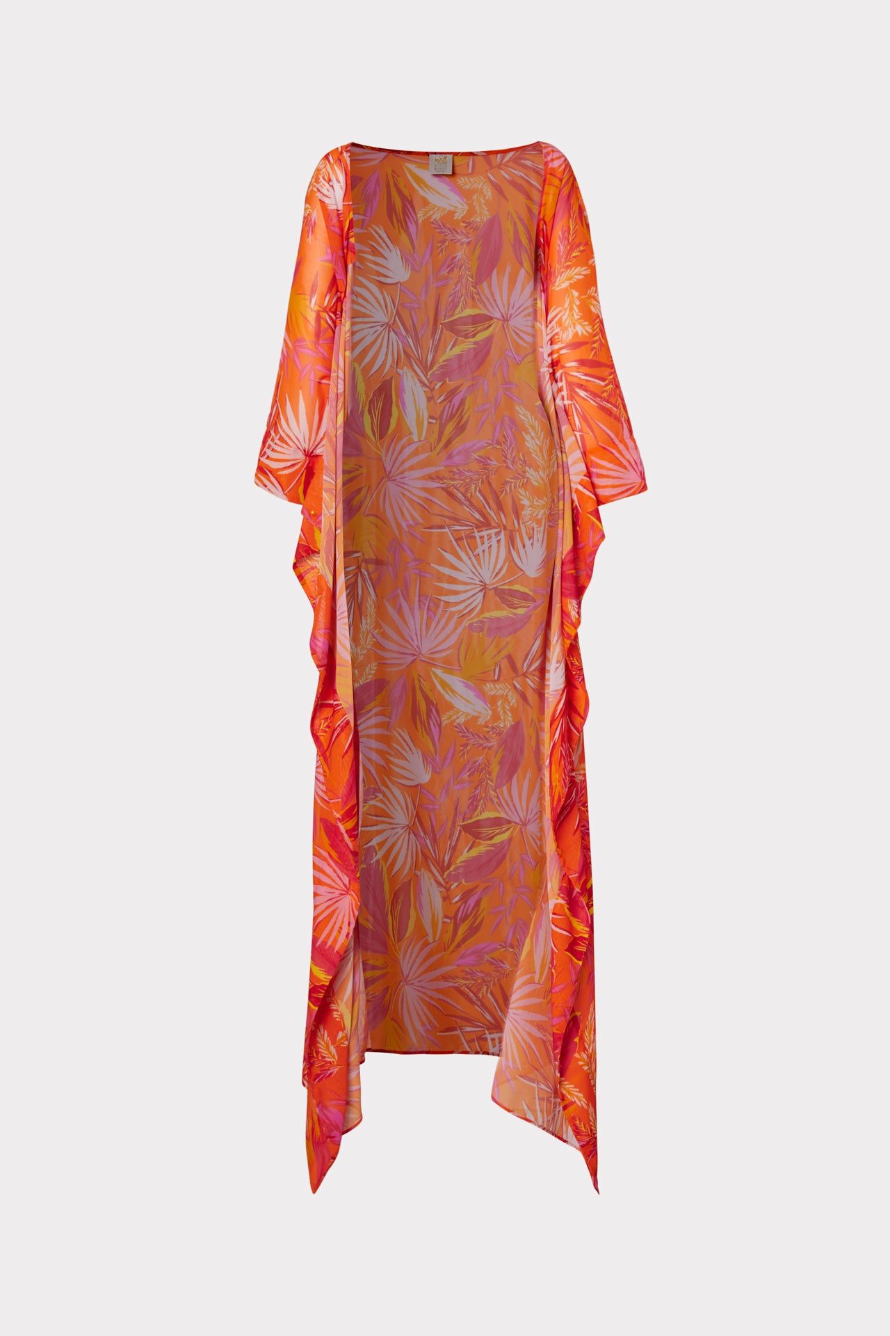 Davia Tropical Palm Print Caftan sold by Milly