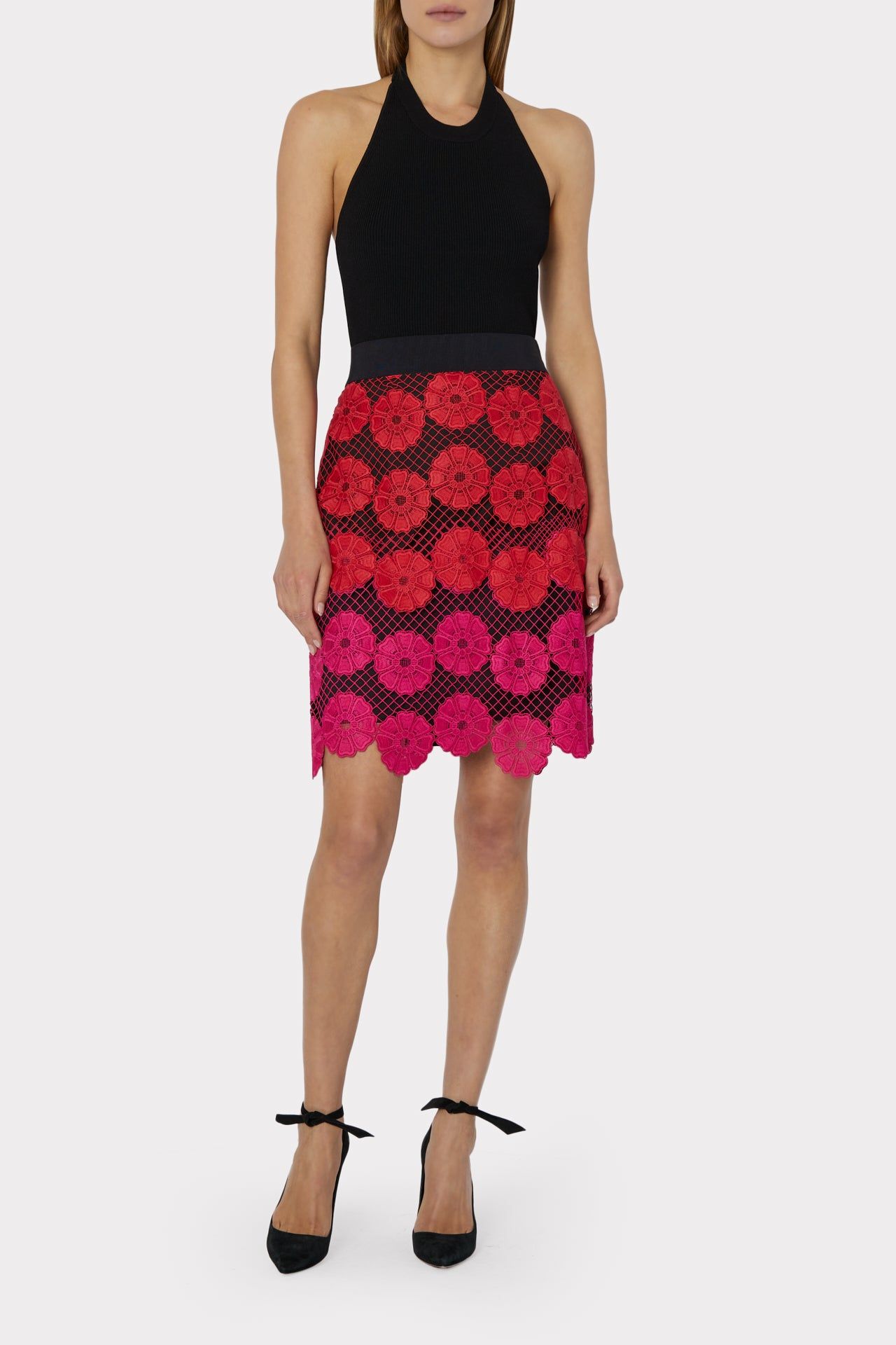 Metal Neck Trim Halter Top sold by Milly product image thumbnail 2