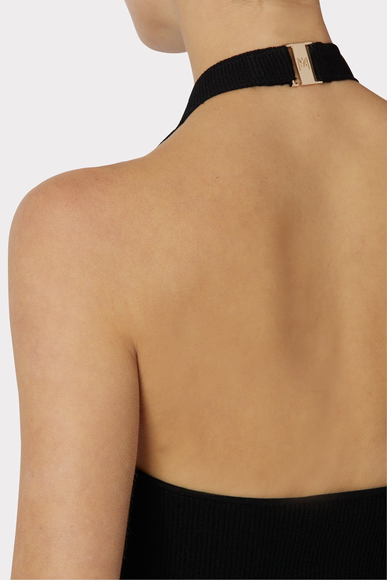 Metal Neck Trim Halter Top sold by Milly product image thumbnail 3