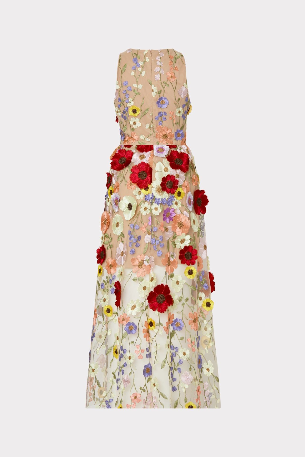 Hannah 3D Floral Embroidered Dress sold by Milly product image thumbnail 4