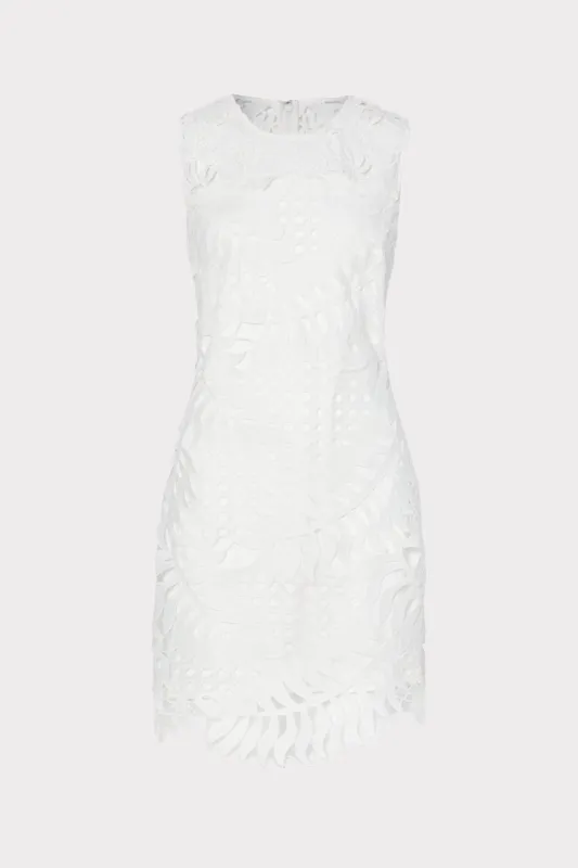 Eliza Tropical Palm Lace Dress sold by Milly