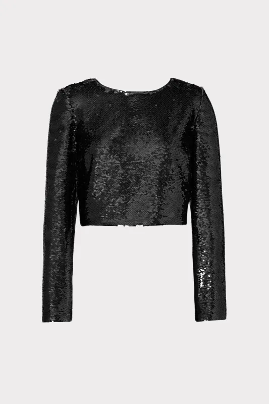 Shailyn 3D Sequins Top sold by Milly