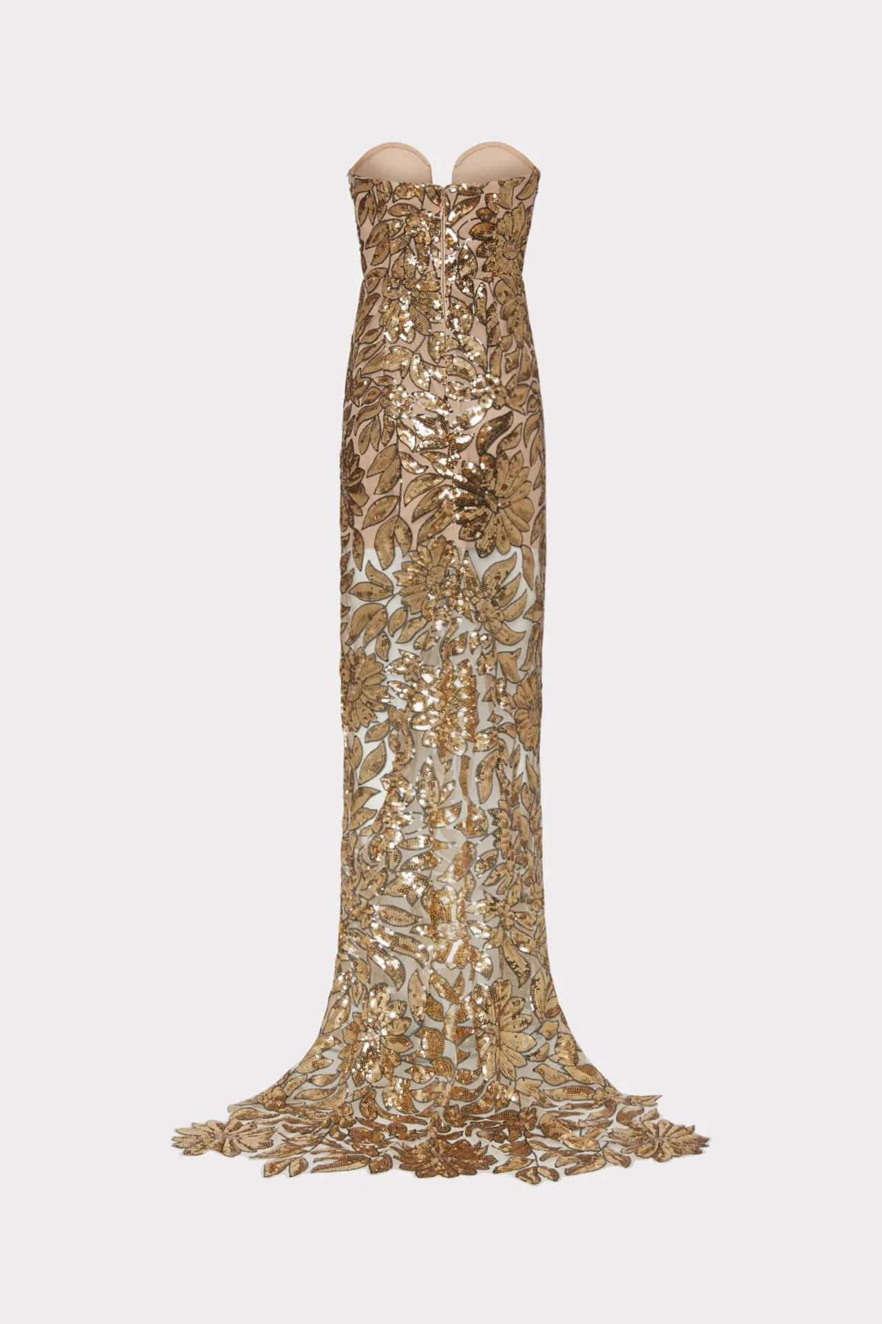 Roslynn Floral Garden Sequin Gown sold by Milly product image thumbnail 5