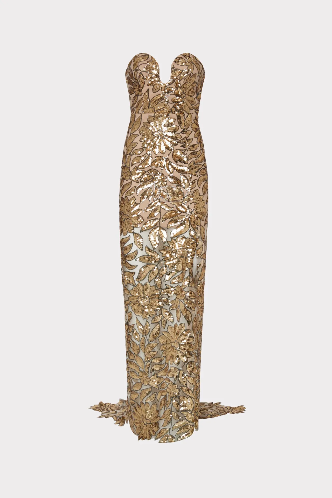 Roslynn Floral Garden Sequin Gown sold by Milly