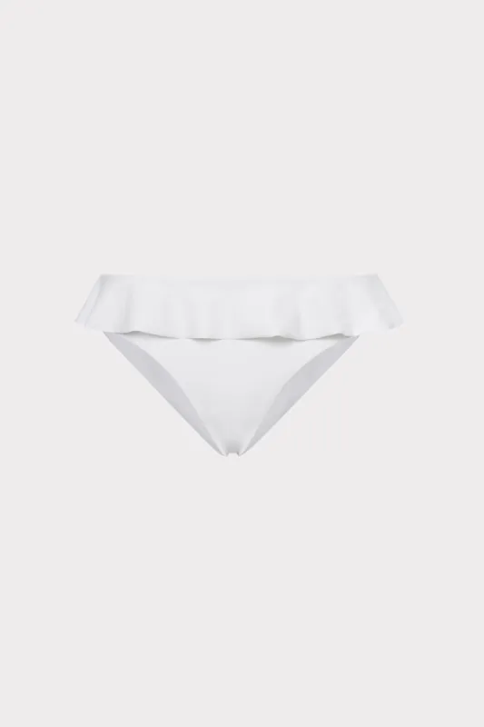 Solid Ruffle Bikini Bottom sold by Milly