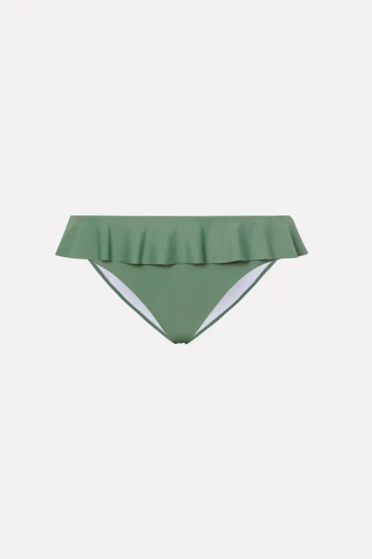 Solid Ruffle Bikini Bottom sold by Milly