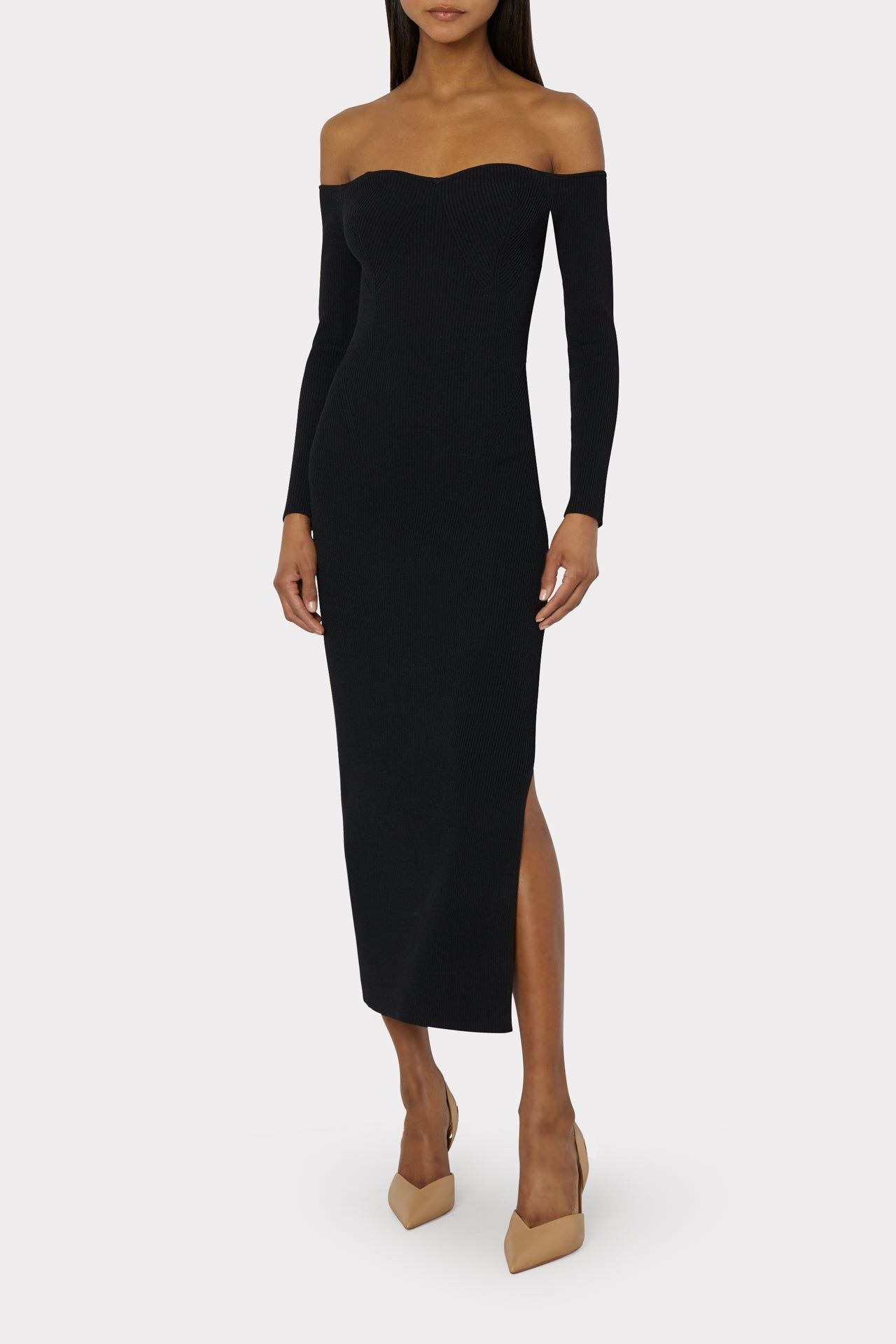 Knit Bustier Off The Shoulder Dress sold by Milly product image thumbnail 2