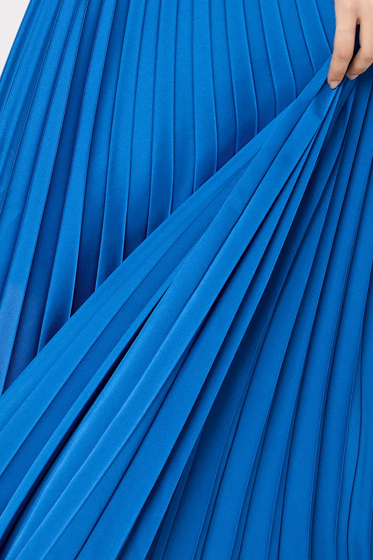 Jordyn Satin Pleated Strapless Dress sold by Milly product image thumbnail 4