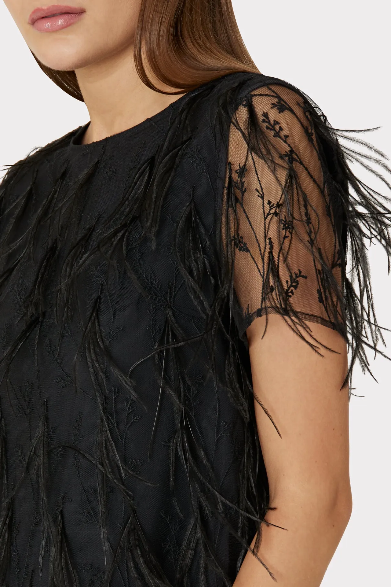 Rava Feather Tee sold by Milly product image thumbnail 3