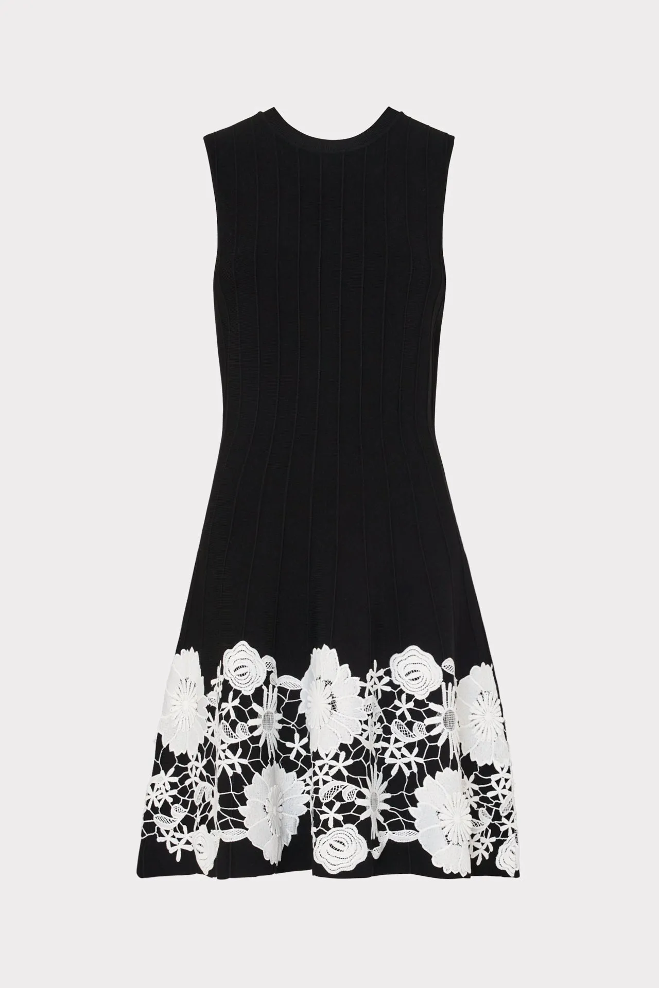 Sleeveless Lace Trim Fit And Flare Dress sold by Milly