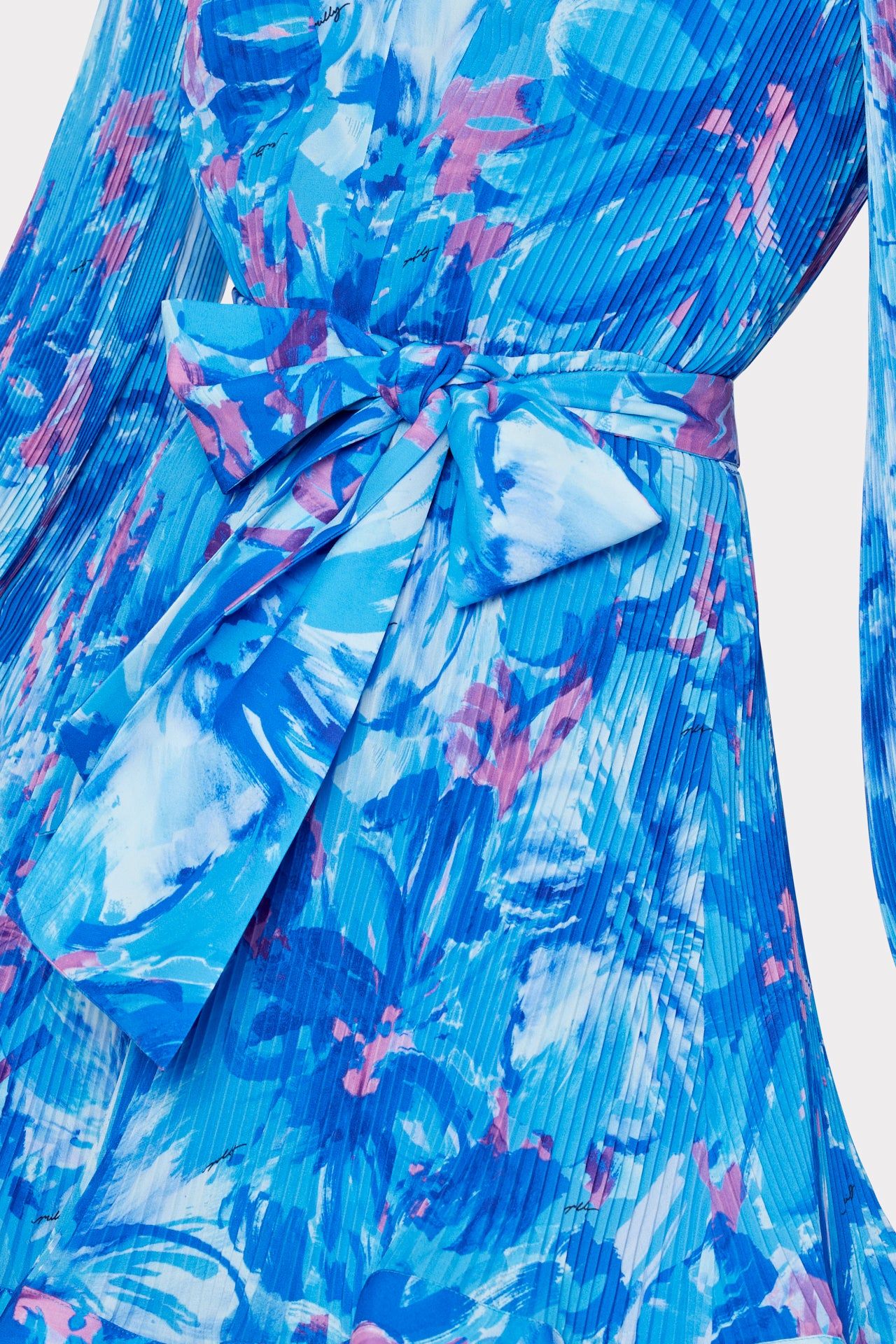 Liv Painted Brushstroke Pleated Dress sold by Milly product image thumbnail 3