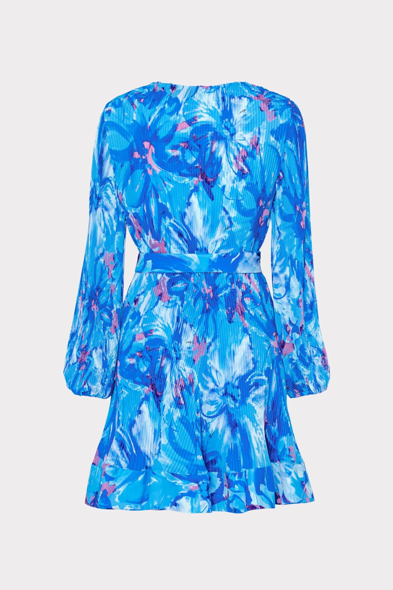 Liv Painted Brushstroke Pleated Dress sold by Milly product image thumbnail 4