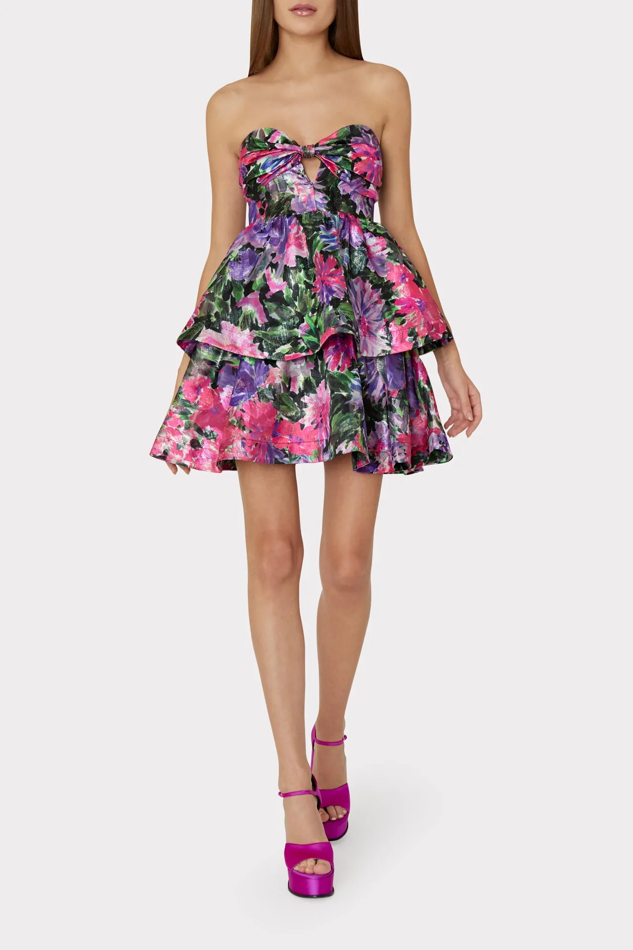 Louisa Garden Floral Dress sold by Milly product image thumbnail 2