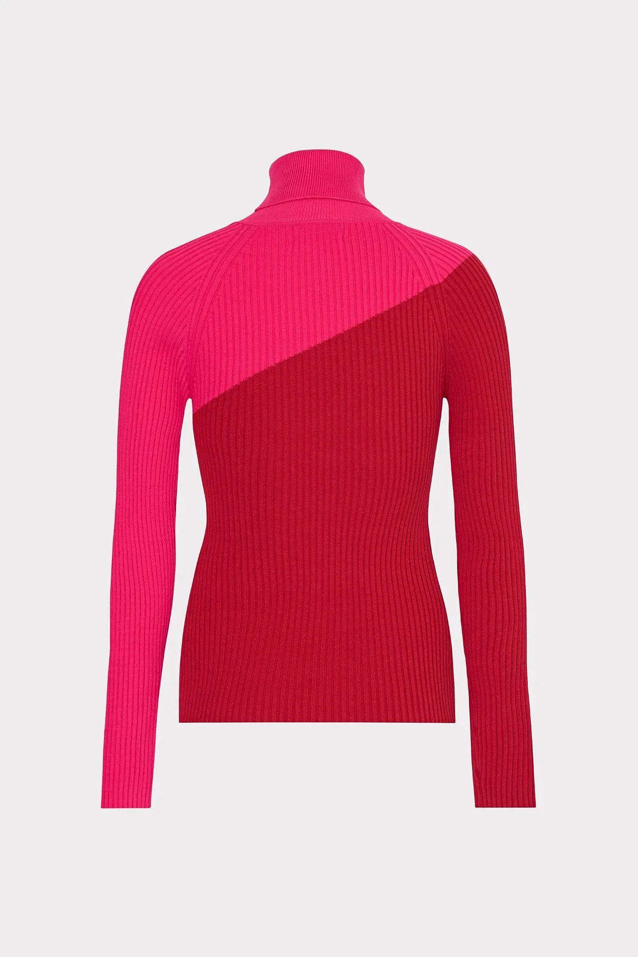 Kenna Color Block Turtleneck Sweater sold by Milly product image thumbnail 4