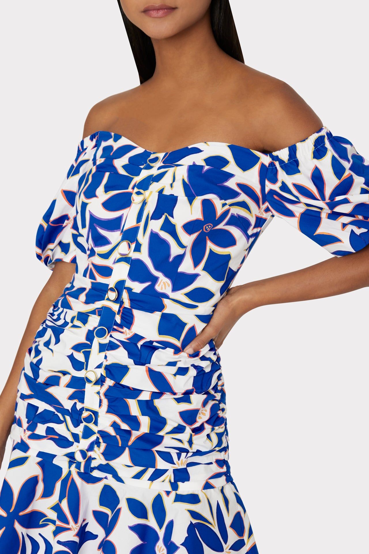 Nell Collage Floral Print Dress sold by Milly product image thumbnail 3