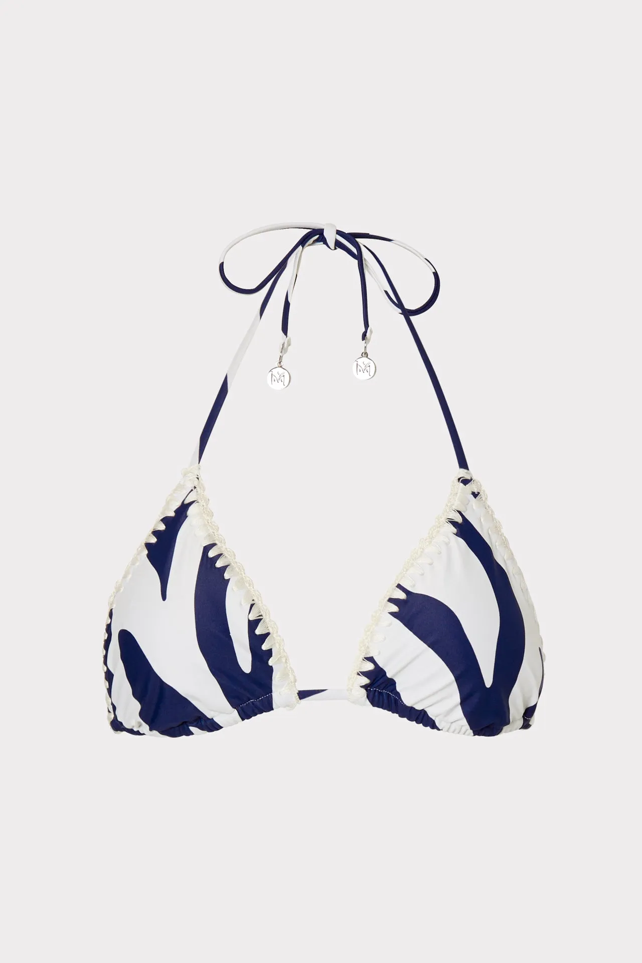 Zebra Print Mika Triangle Top sold by Milly