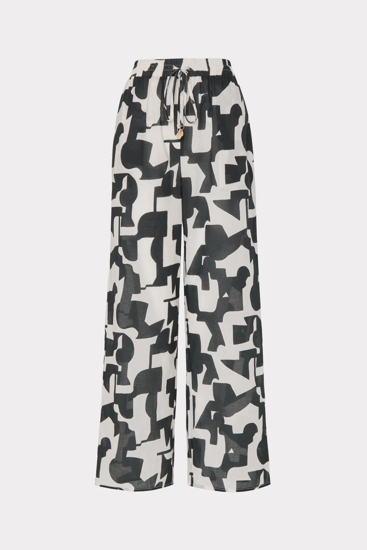 Modern Geo Cotton Voile Track Pant sold by Milly