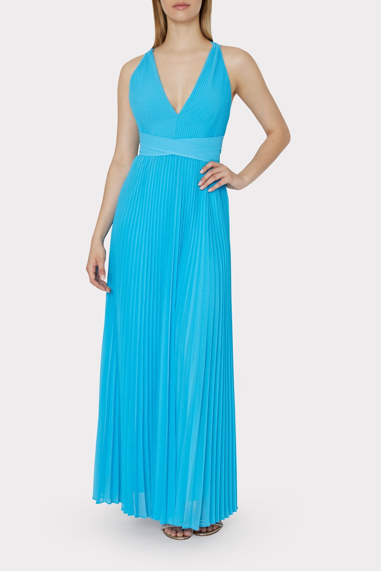 Oria Pleated Dress sold by Milly product image thumbnail 2