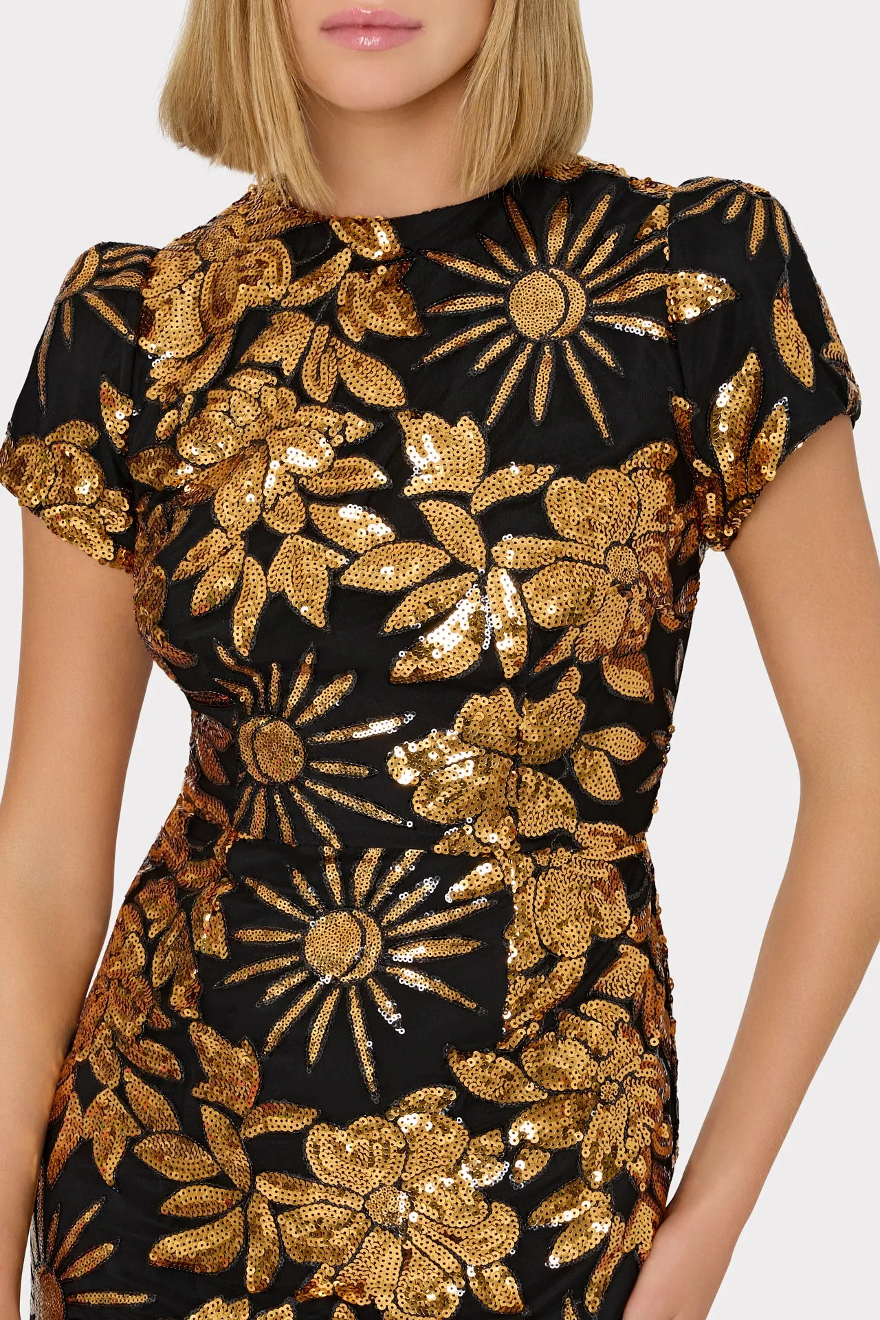 Kyla Holiday Nights Sequins Dress sold by Milly product image thumbnail 3