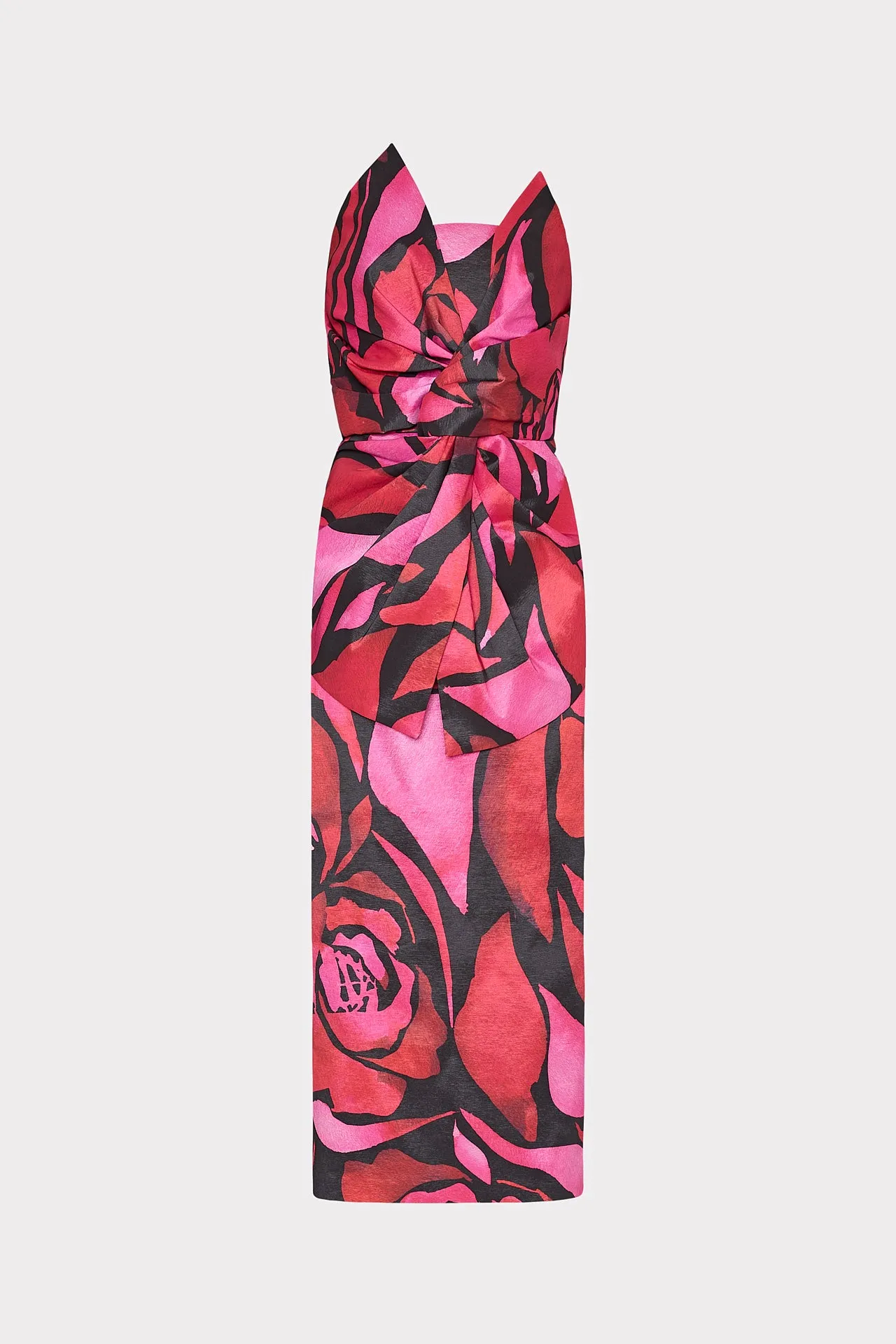 Harlow Dream Rose Strapless Taffeta Dress Parallel