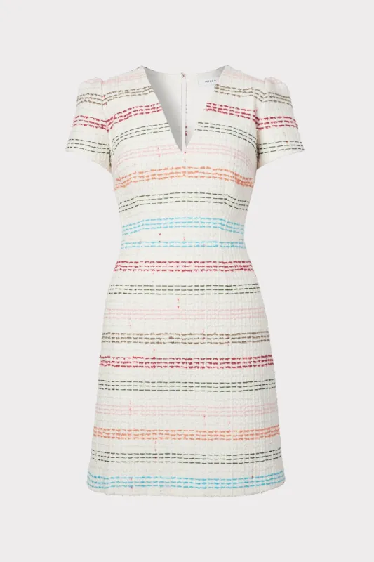 Atalie Stripe Tweed Dress sold by Milly
