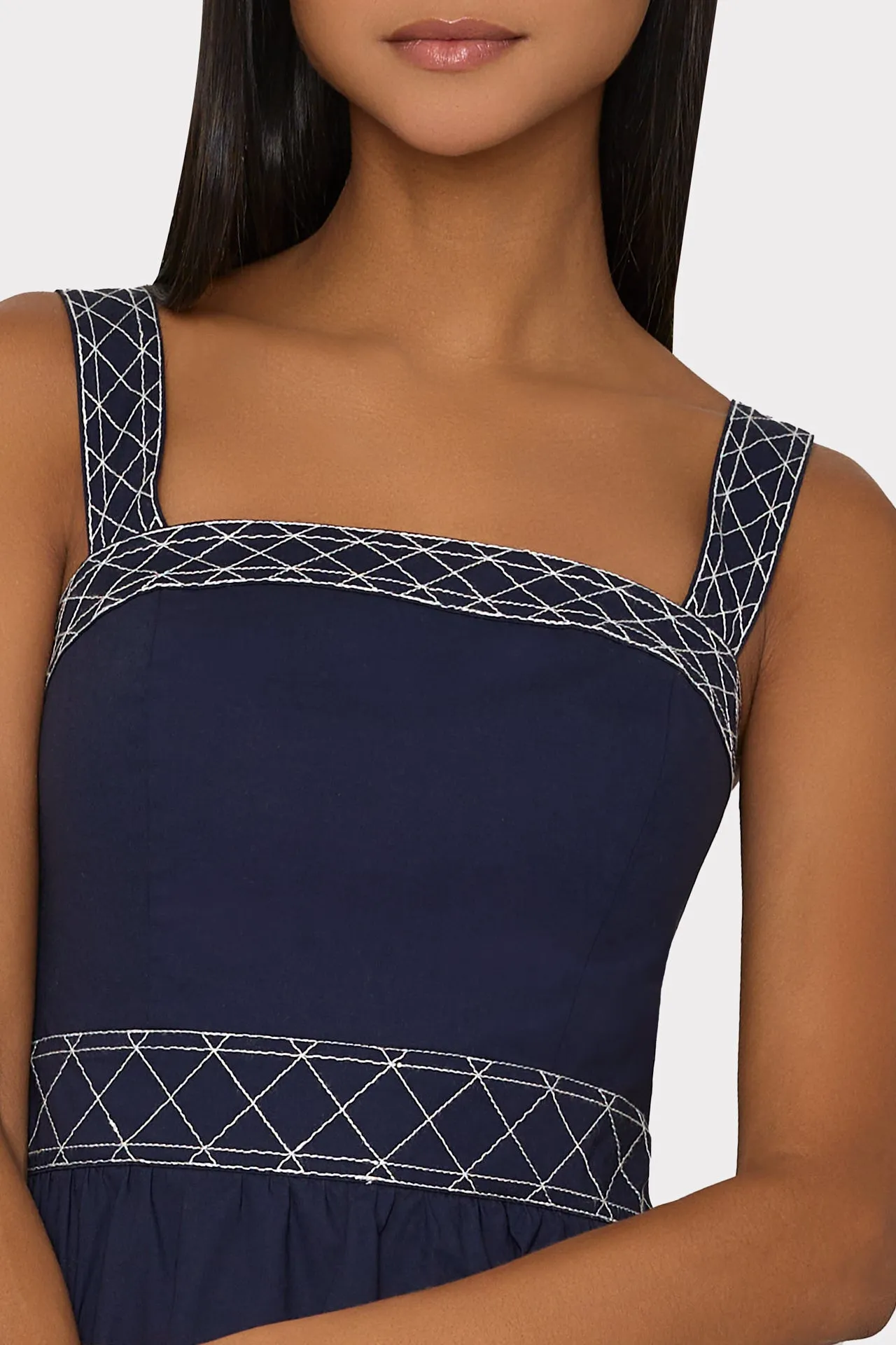 Annette Poplin Midi Dress sold by Milly product image thumbnail 3