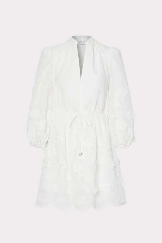 Elise 3D Cotton Embroidered Dress sold by Milly