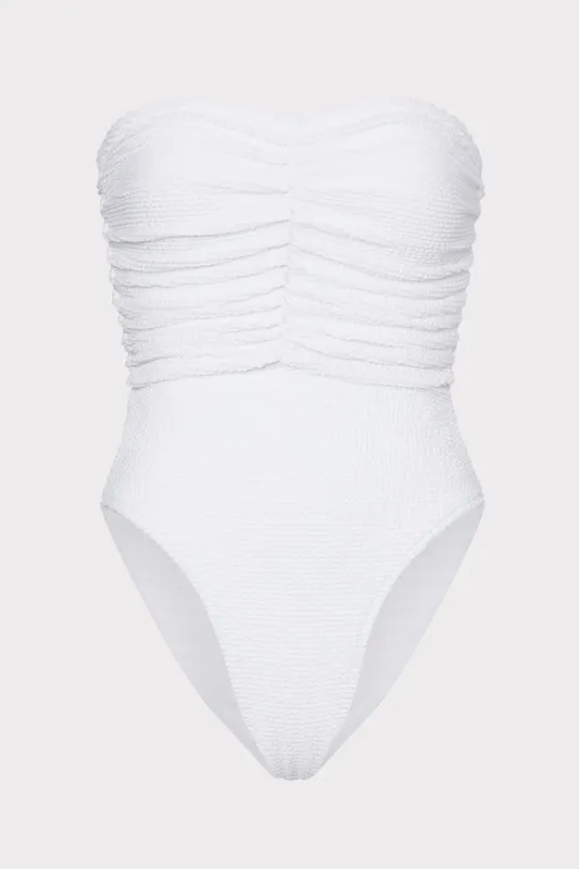 Textured Ruched One Piece sold by Milly