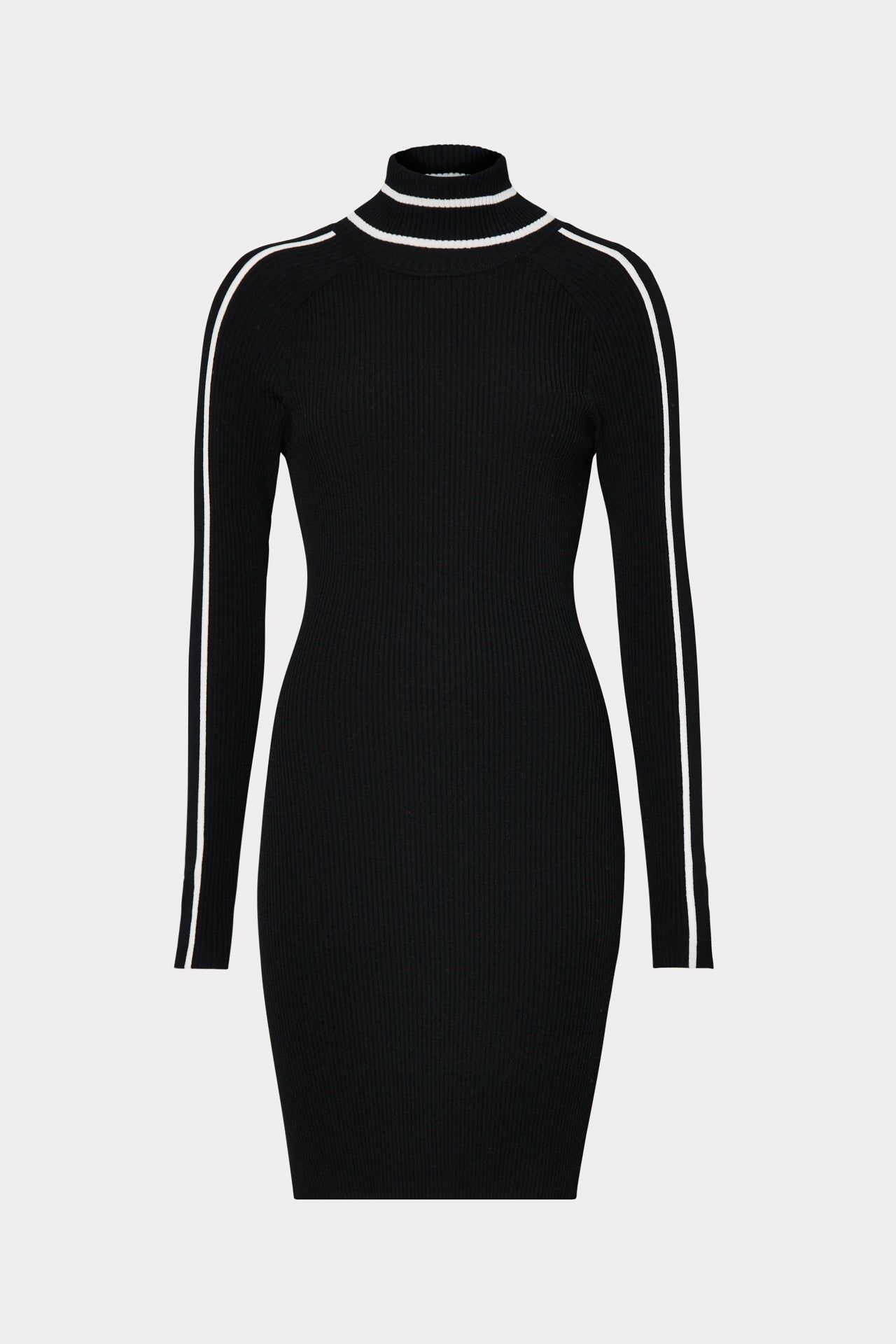 Racer Stripe Turtleneck Dress sold by Milly
