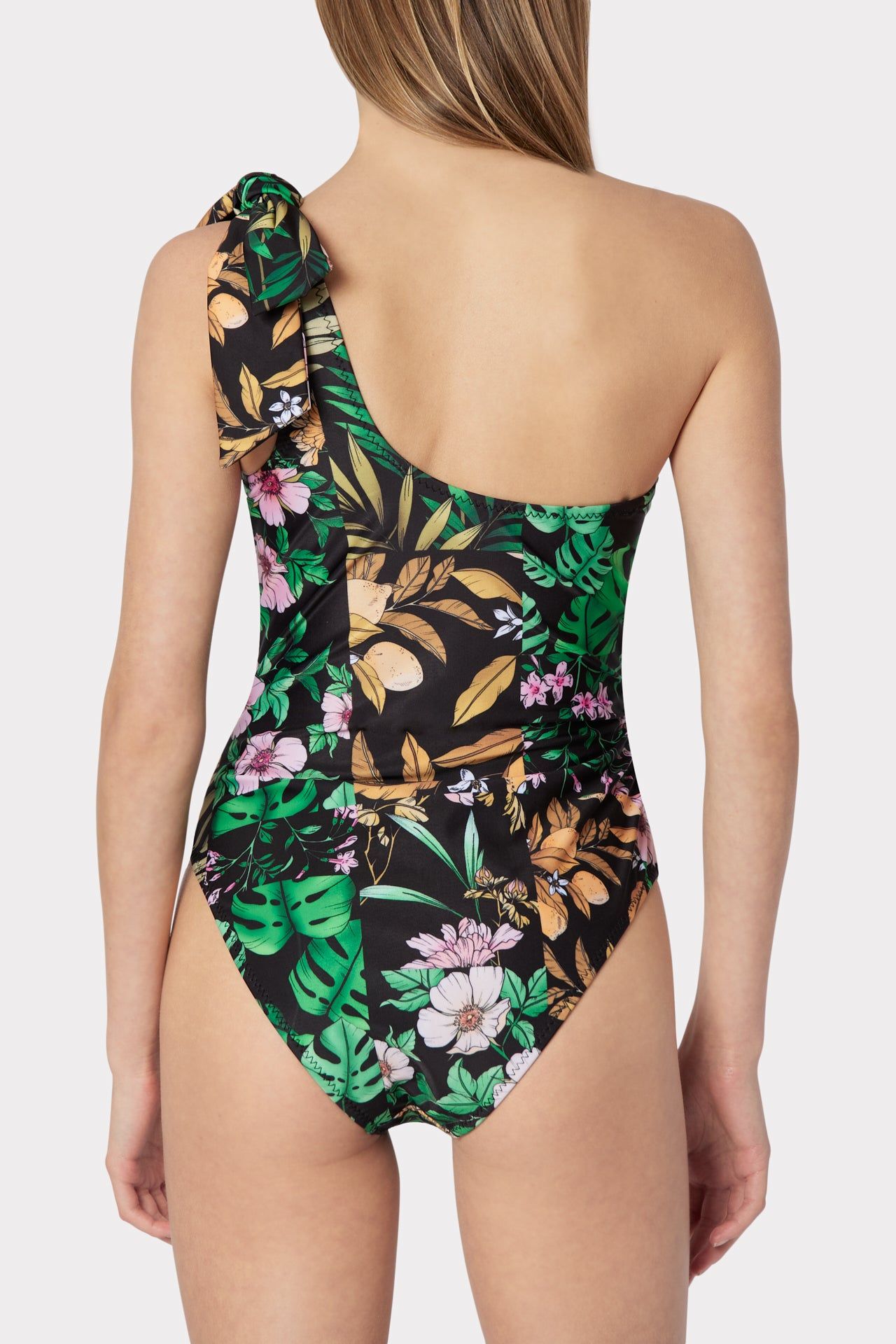 Jungle Tile Maddie One Shoulder One Piece sold by Milly product image thumbnail 4