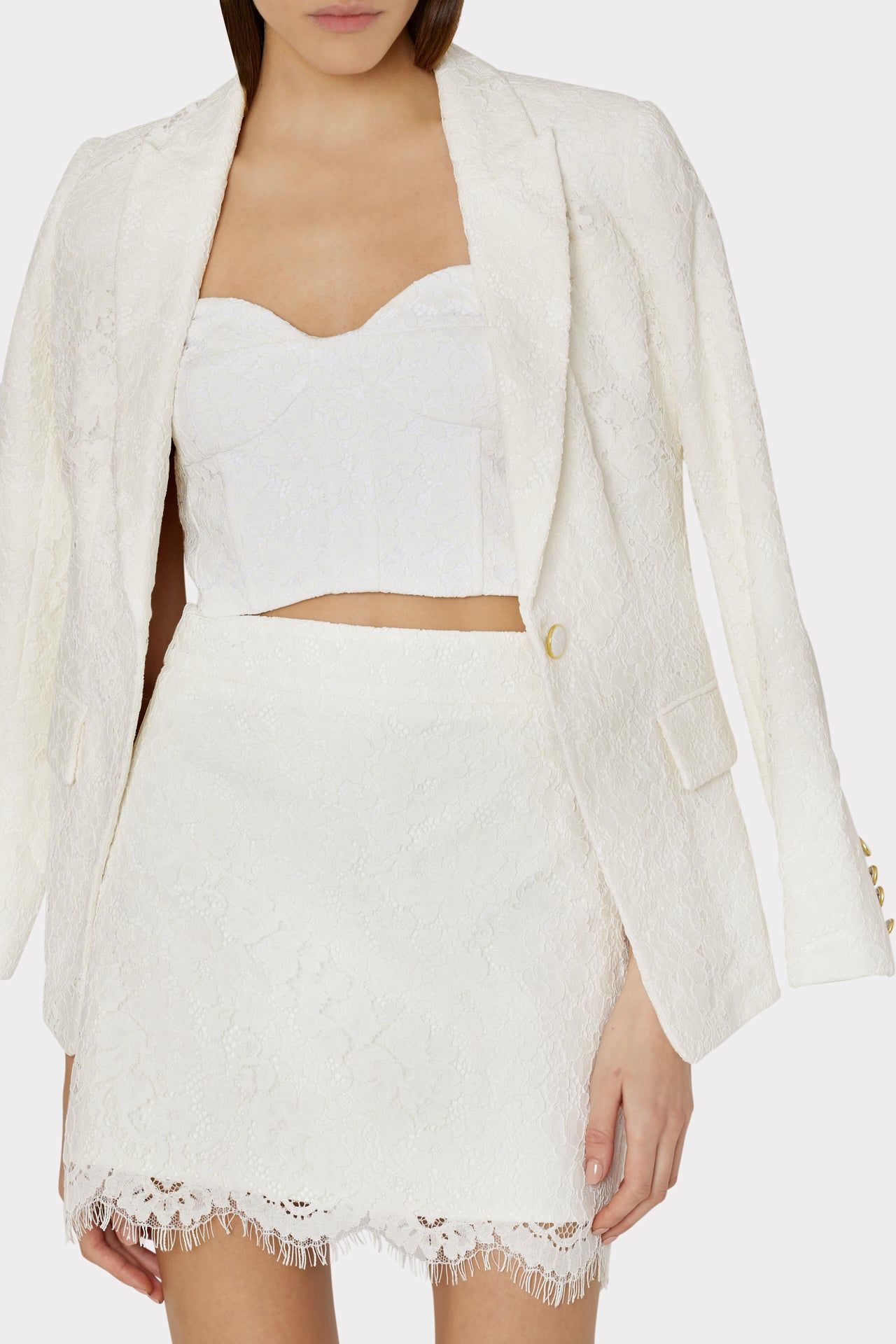 Fiore Lace Modern Mini Skirt sold by Milly product image thumbnail 3