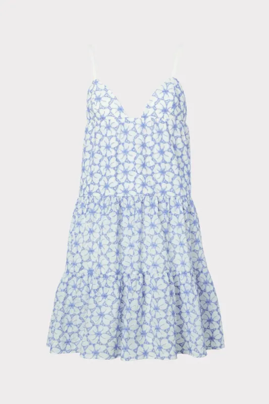 Evelyn Cotton Embroidered Dress sold by Milly