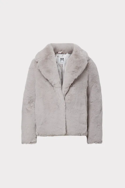 Milly Minis Solid Faux Fur Jacket sold by Milly