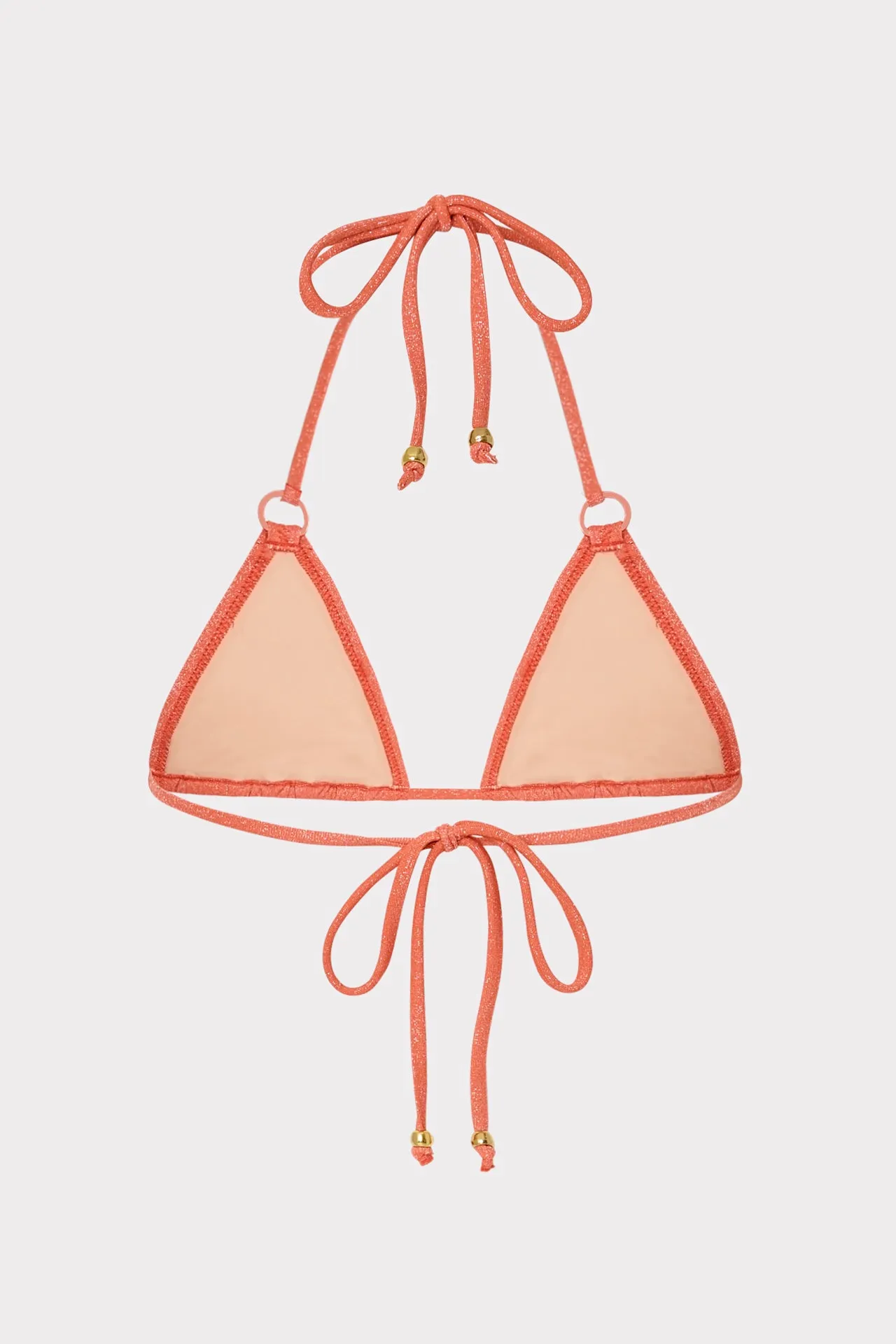 Metallic Ring Triangle Bikini Top sold by Milly product image thumbnail 4