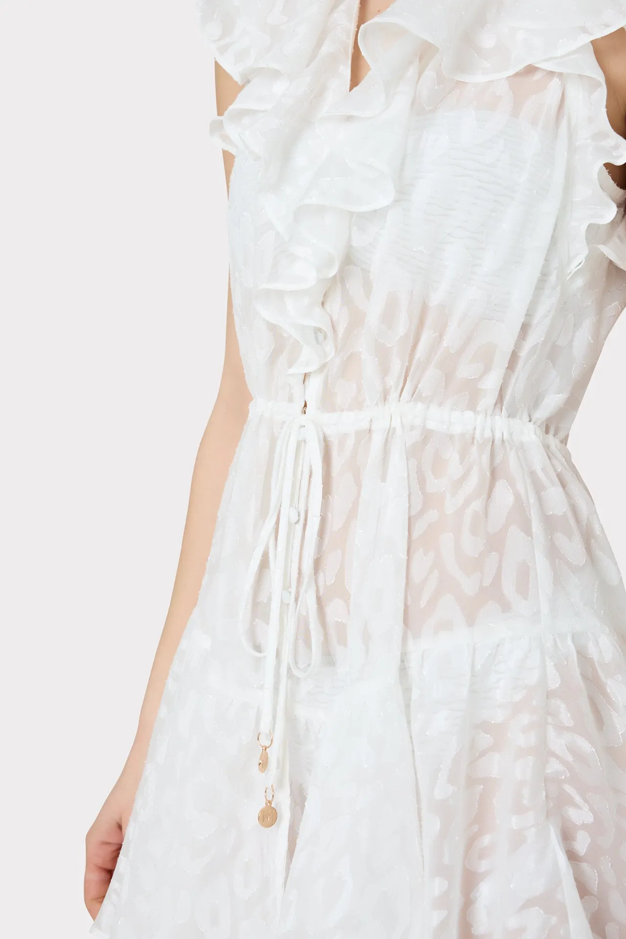 Dana Leopard Texture Cover-Up Dress sold by Milly product image thumbnail 3