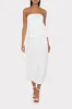 Solid Linen Strapless Top sold by Milly
