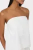 Solid Linen Strapless Top sold by Milly
